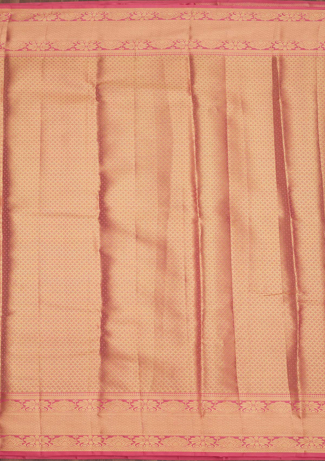 Peach Zariwork Pure Silk Saree