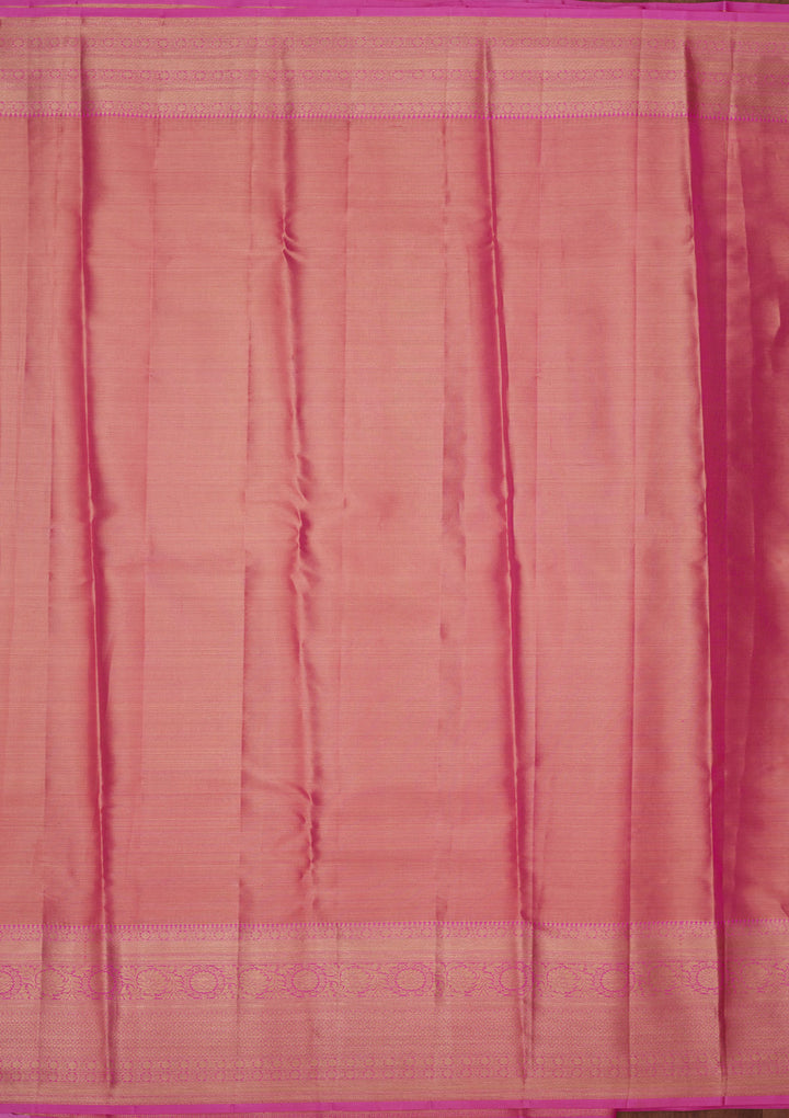 Pink Zariwork Pure Silk Saree
