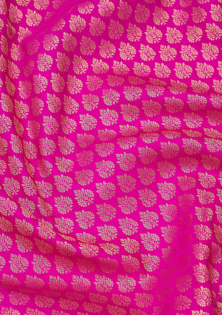 Pink Zariwork Pure Silk Saree