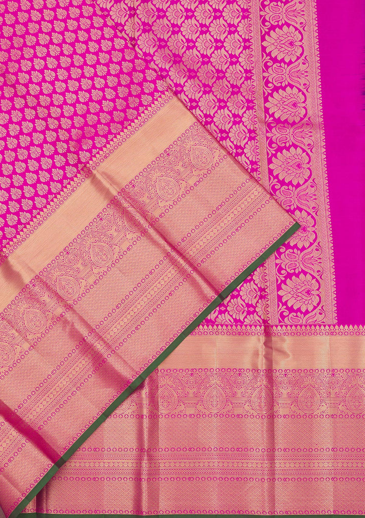Pink Zariwork Pure Silk Saree