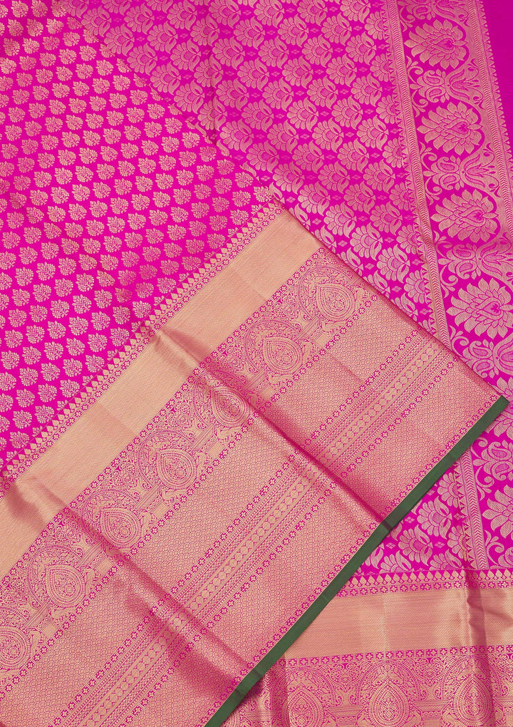 Pink Zariwork Pure Silk Saree