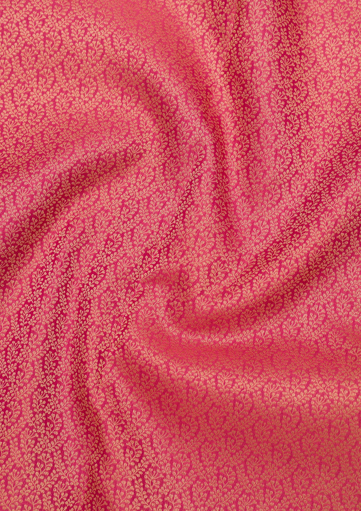 Pink Zariwork Pure Silk Saree