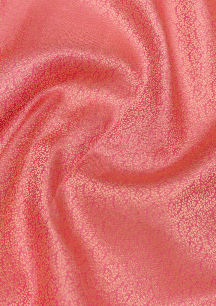 Pink Zariwork Pure Silk Saree