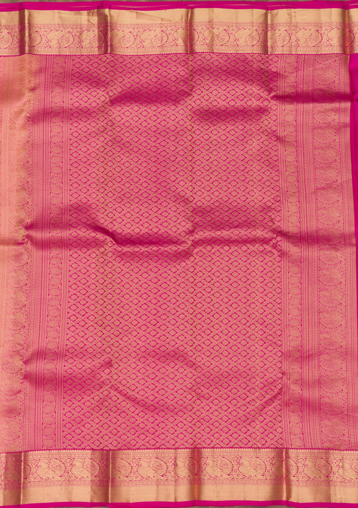 Pink Zariwork Pure Silk Saree
