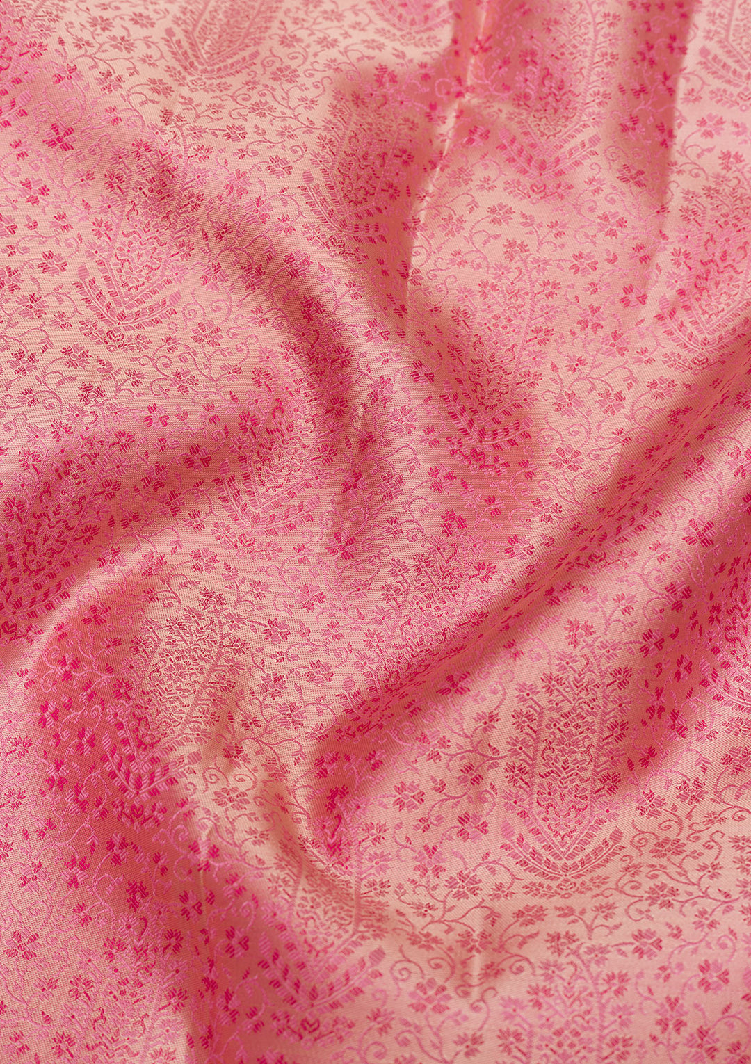 Pink Zariwork Pure Silk Saree-Koskii