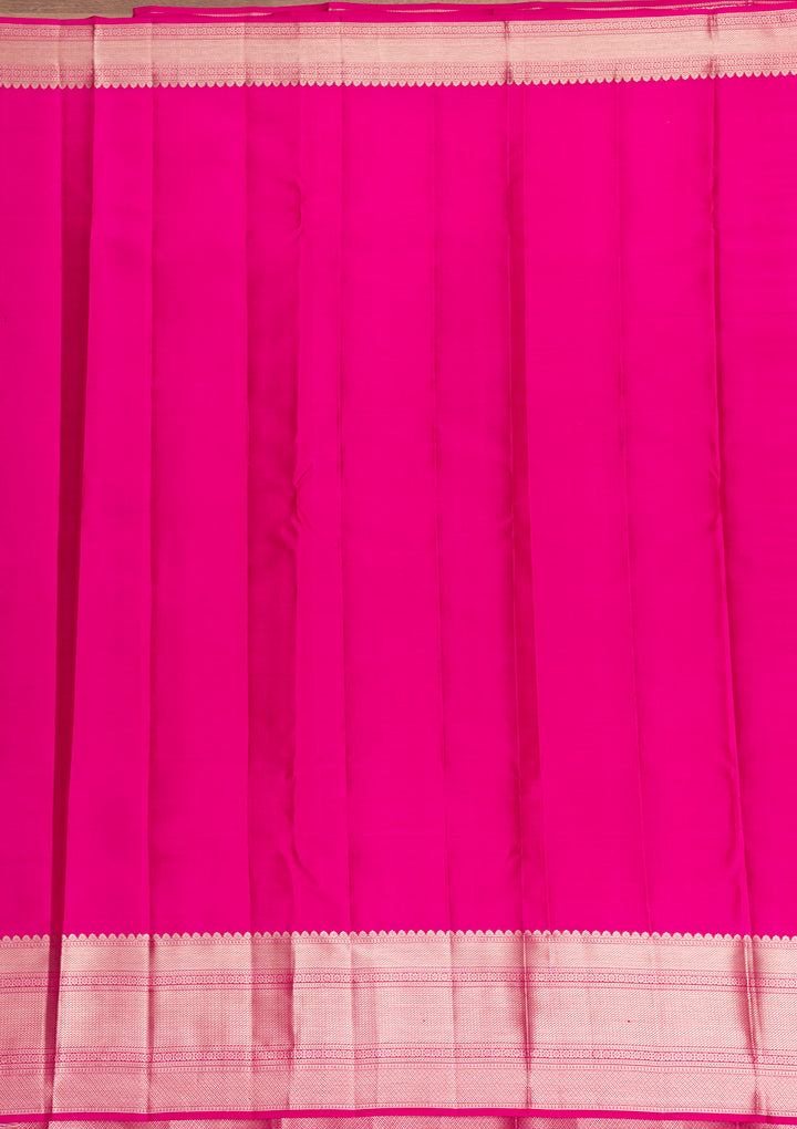 Pink Zariwork Pure Silk Saree-Koskii