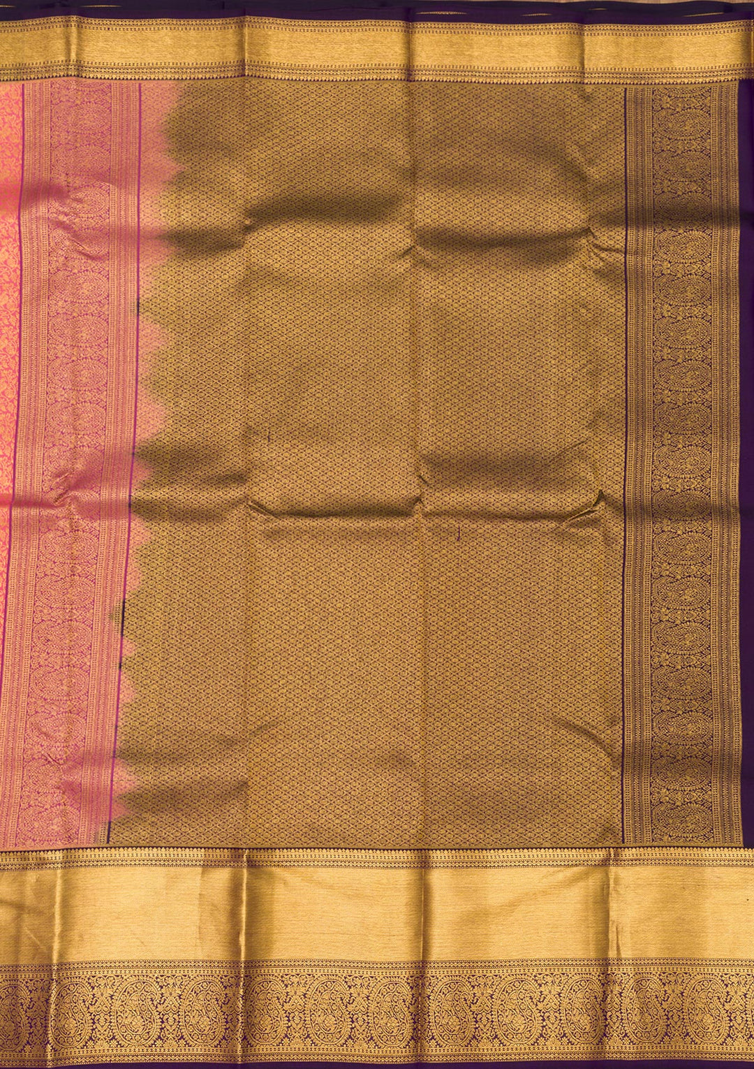 Pink Zariwork Pure Silk Saree