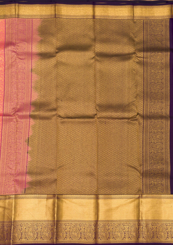 Pink Zariwork Pure Silk Saree