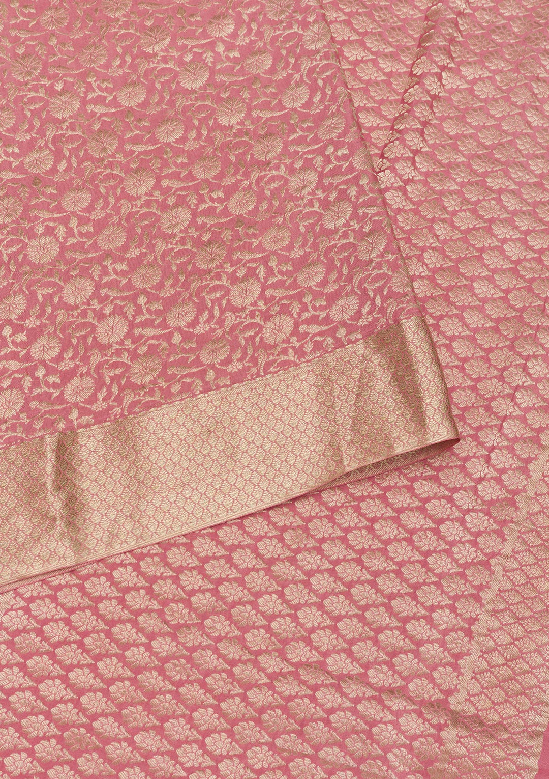Pink Zariwork Banarasi Pure Silk Saree