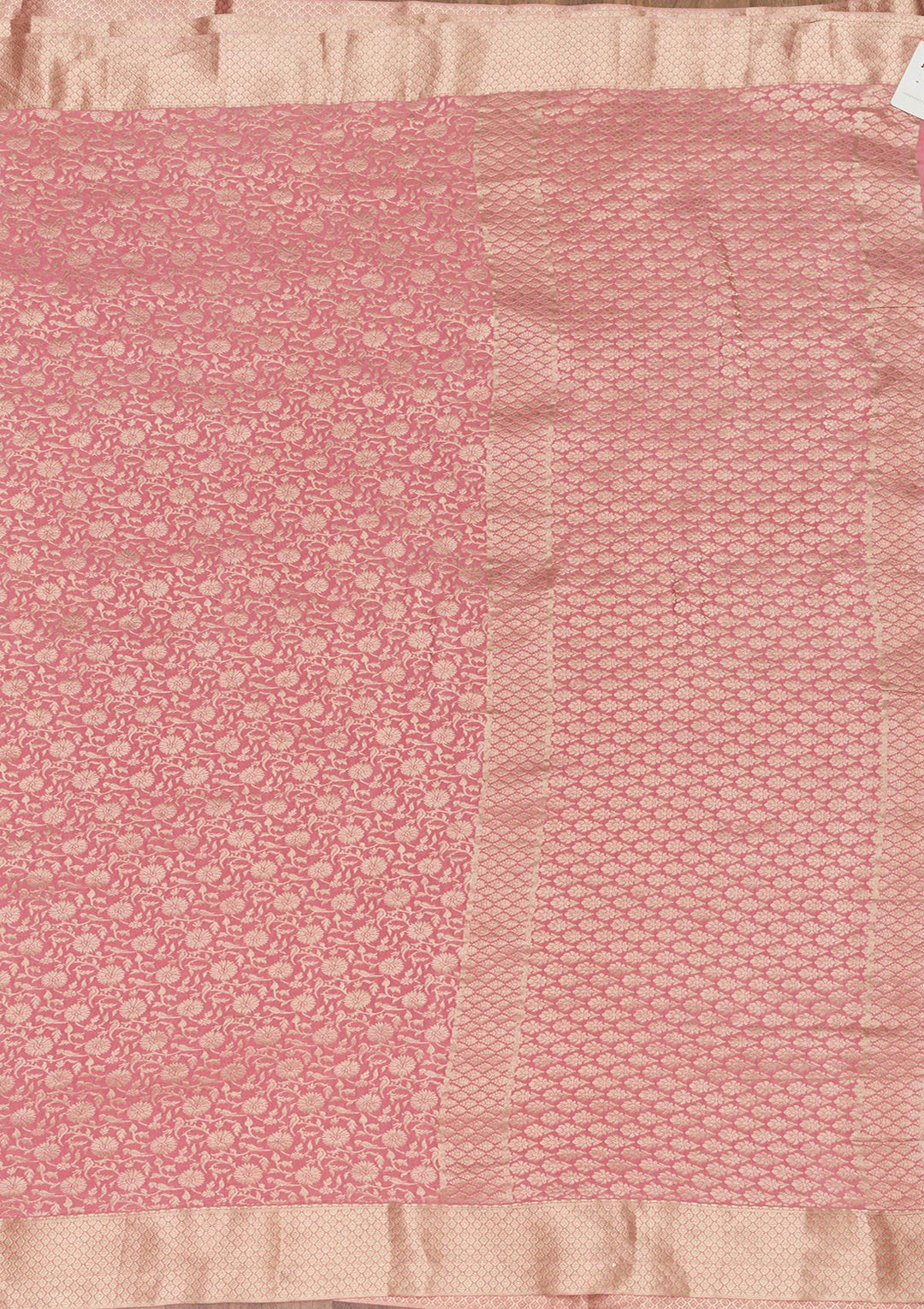 Pink Zariwork Banarasi Pure Silk Saree