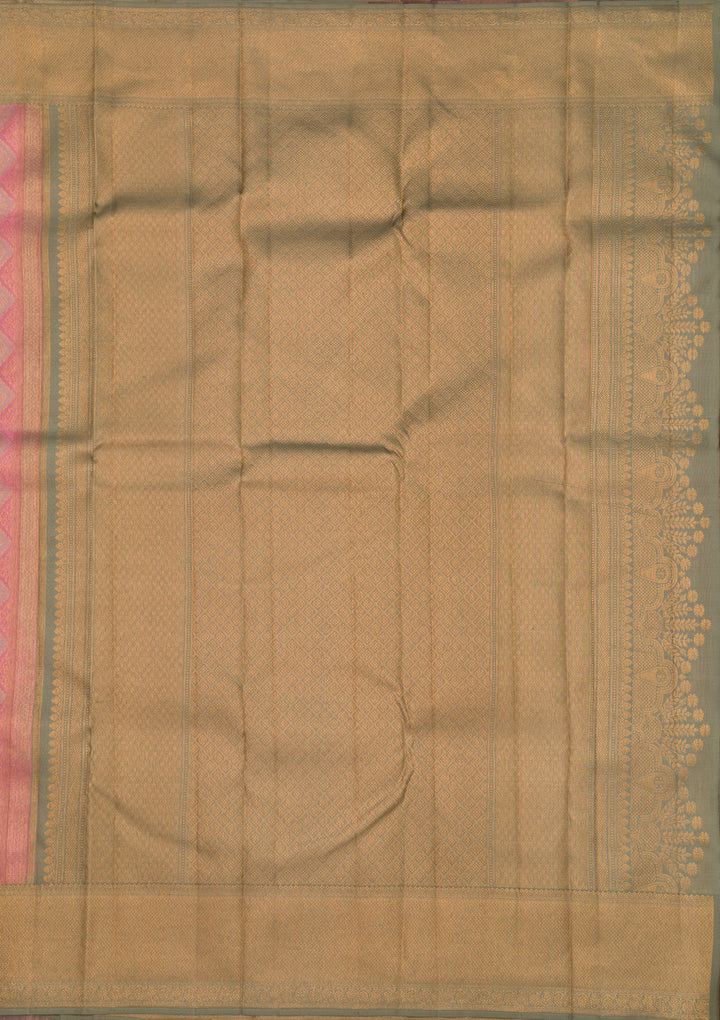 Pink Zariwork Pure Silk Saree