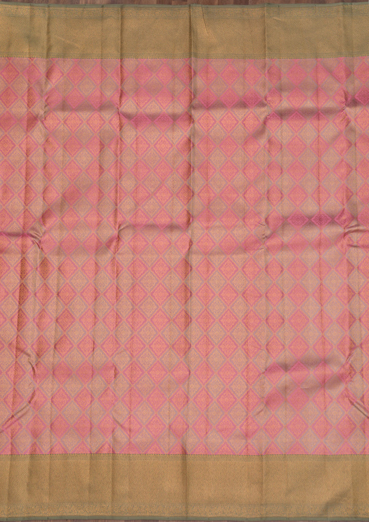 Pink Zariwork Pure Silk Saree