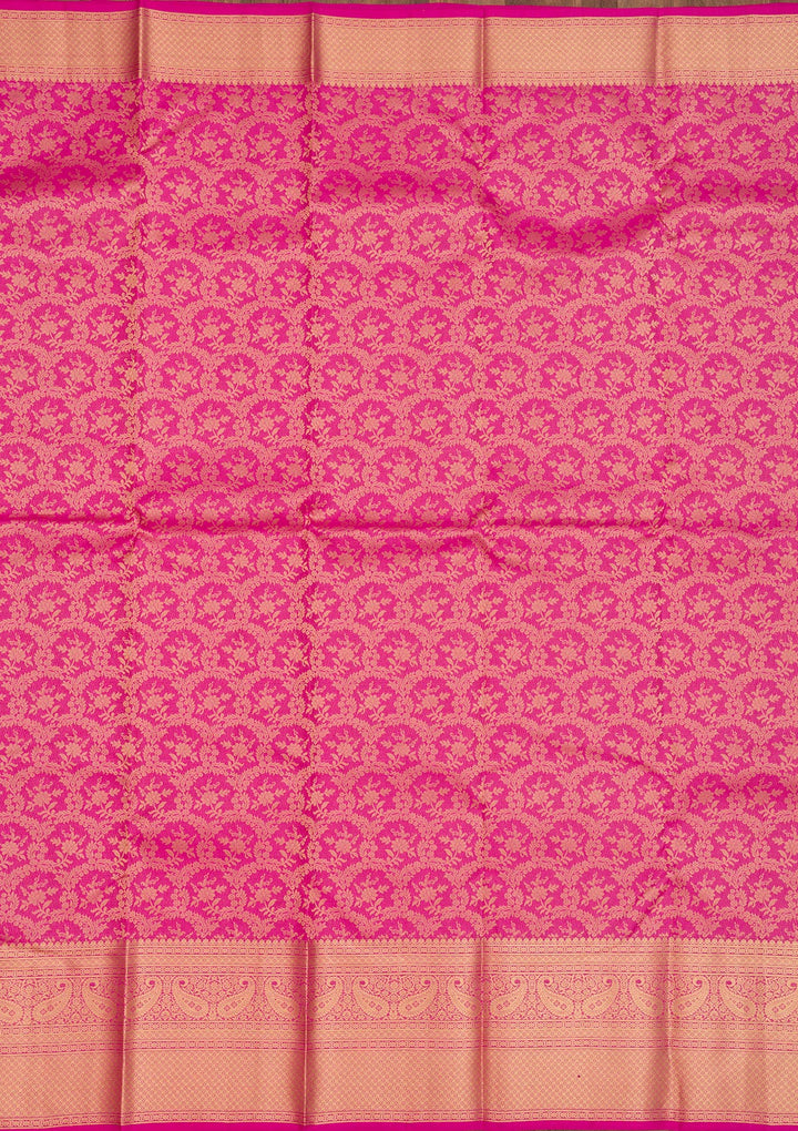Pink Zariwork Pure Silk Saree