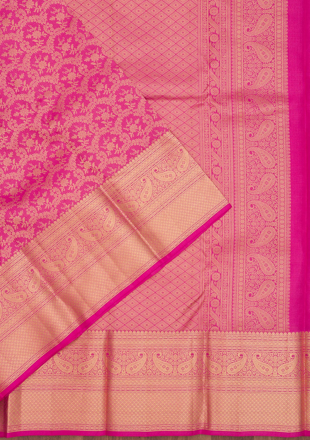 Pink Zariwork Pure Silk Saree