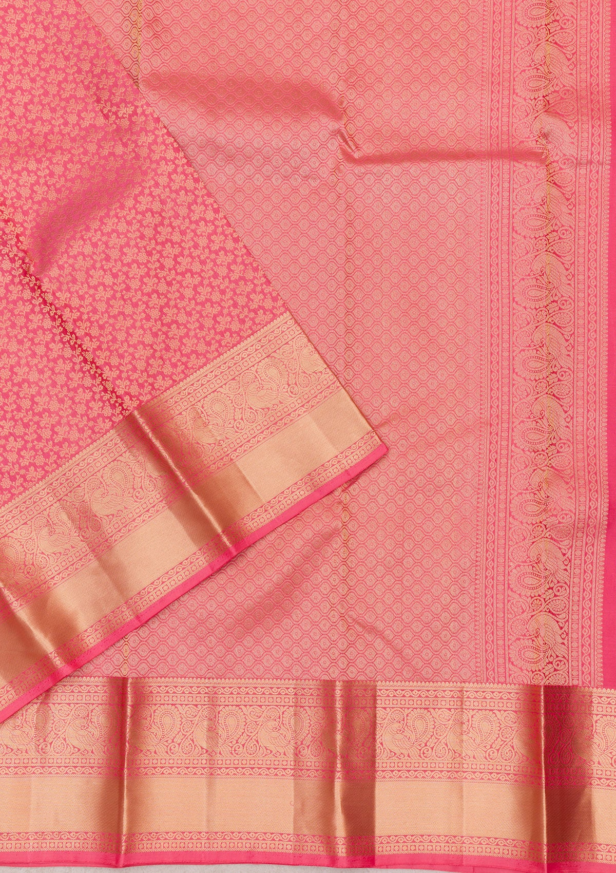 Pink Zariwork Pure Silk Saree