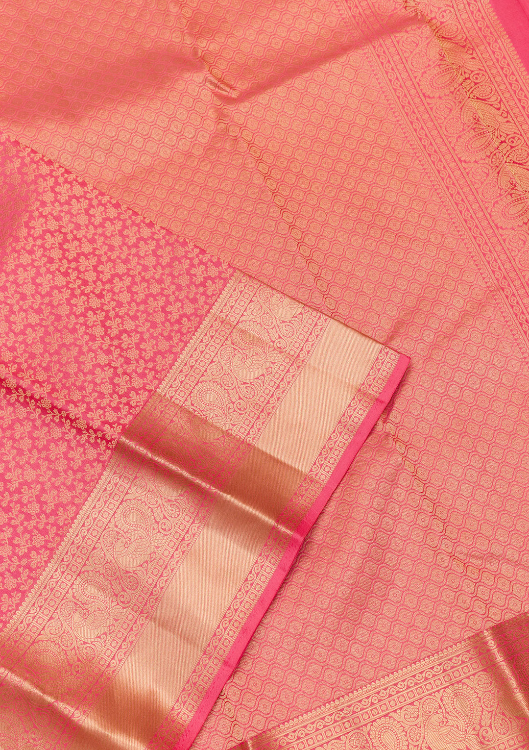 Pink Zariwork Kanjivaram Pure Silk Saree
