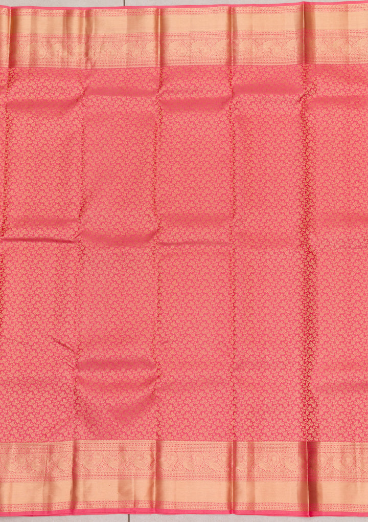 Pink Zariwork Kanjivaram Pure Silk Saree