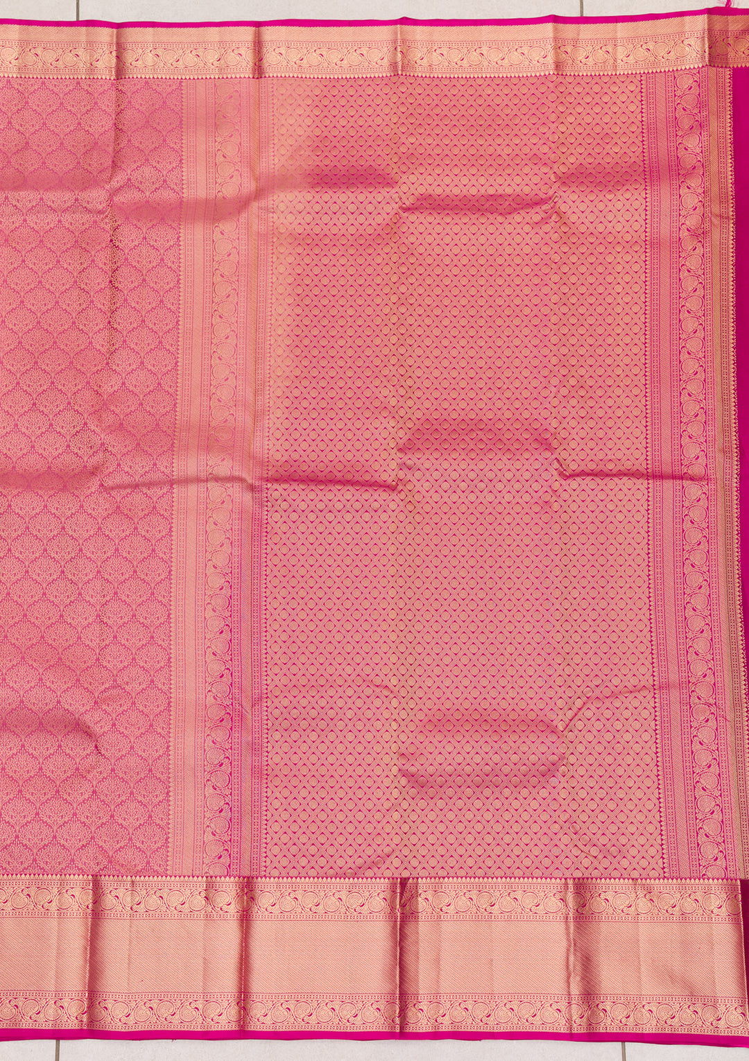 Pink Zariwork Kanjivaram Pure Silk Saree