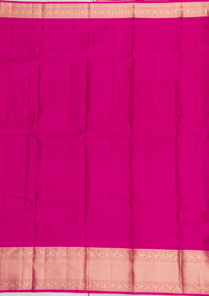 Pink Zariwork Kanjivaram Pure Silk Saree