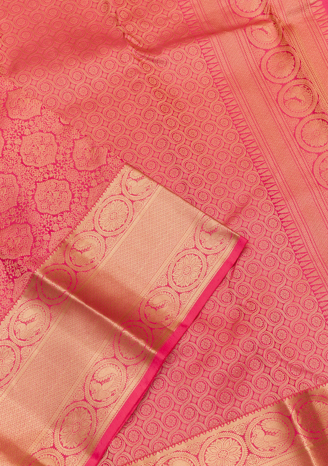 Pink Zariwork Kanjivaram Pure Silk Saree