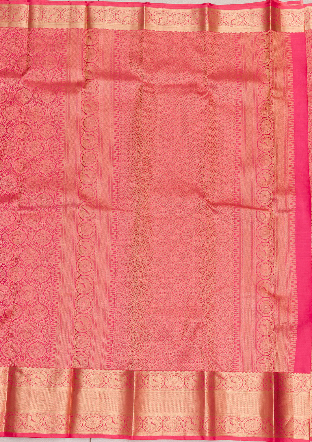 Pink Zariwork Kanjivaram Pure Silk Saree