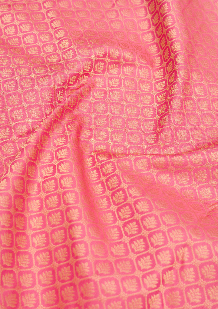 Pink Zariwork Pure Silk Saree