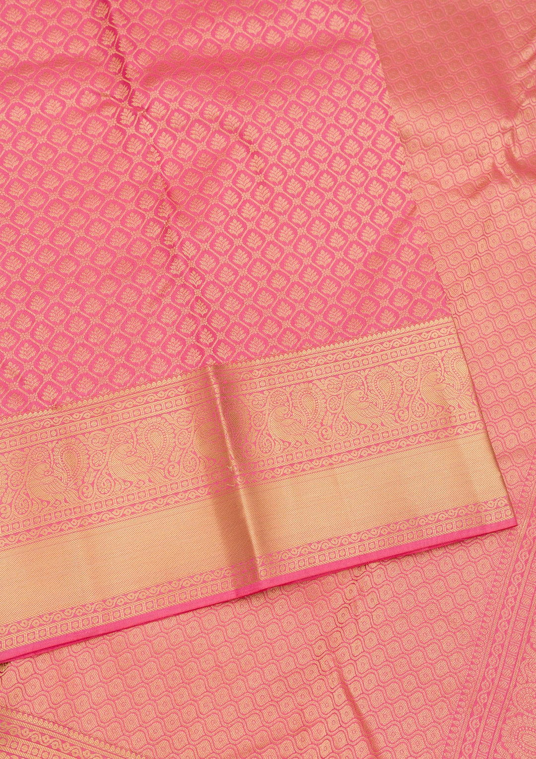 Pink Zariwork Pure Silk Saree