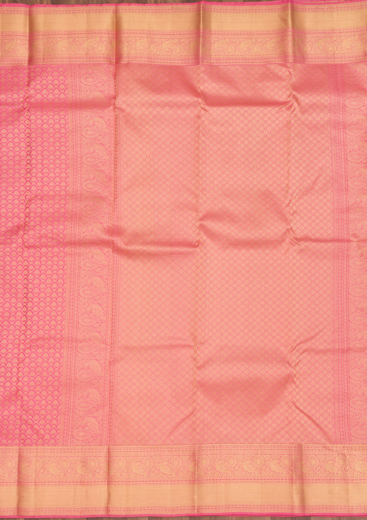 Pink Zariwork Pure Silk Saree