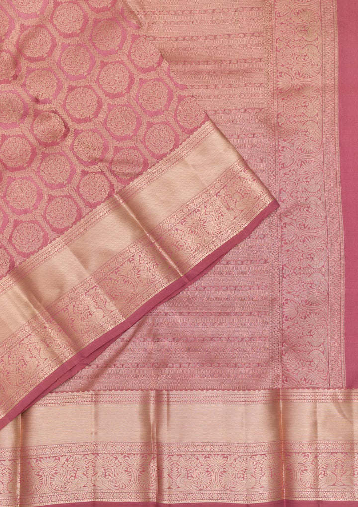 Pink Zariwork Banarasi Pure Silk Saree