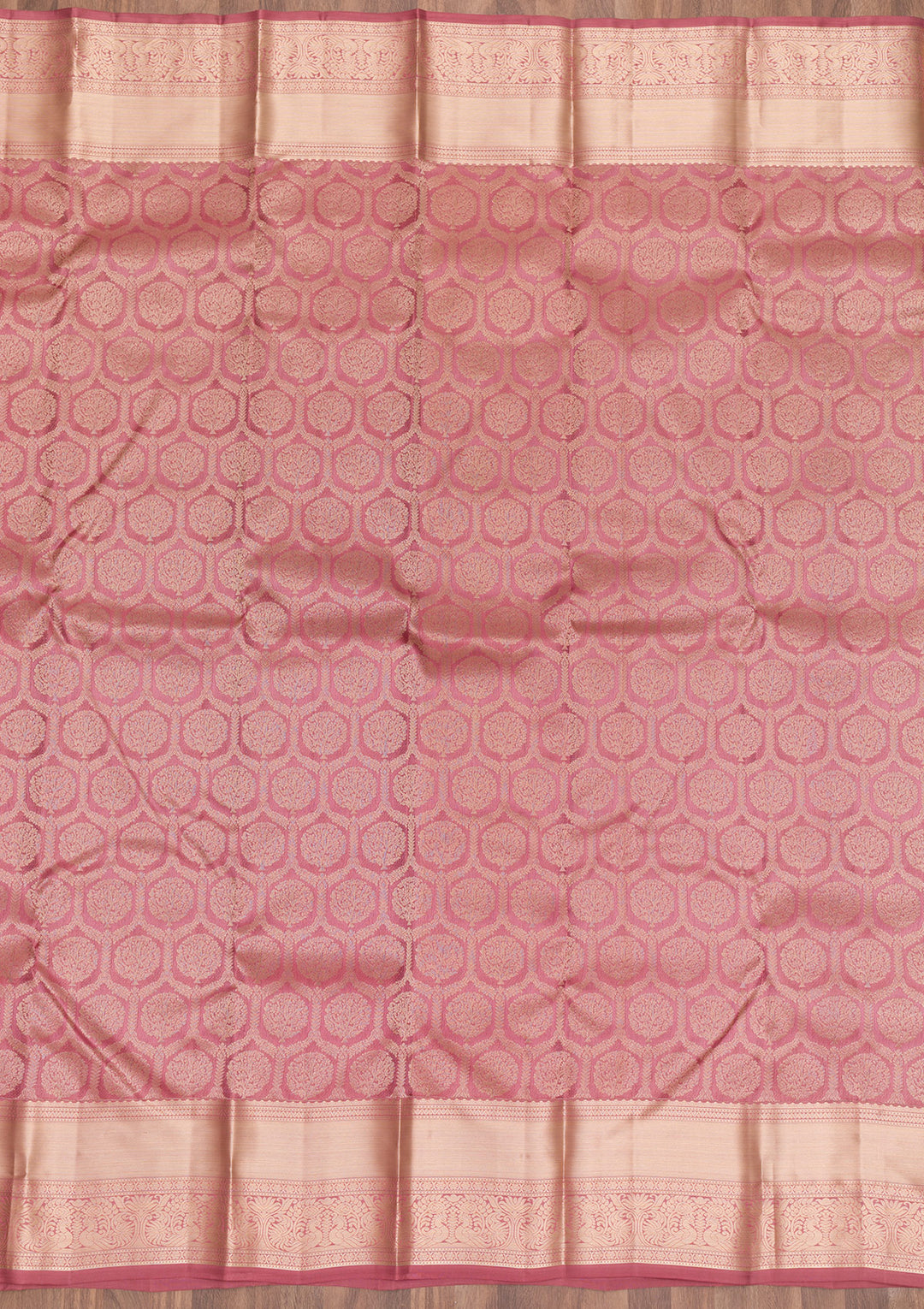Pink Zariwork Banarasi Pure Silk Saree