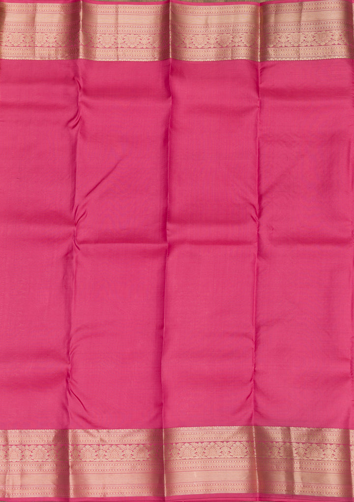 Pink Zariwork Banarasi Pure Silk Saree