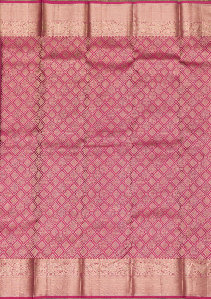 Pink Zariwork Pure Silk Saree