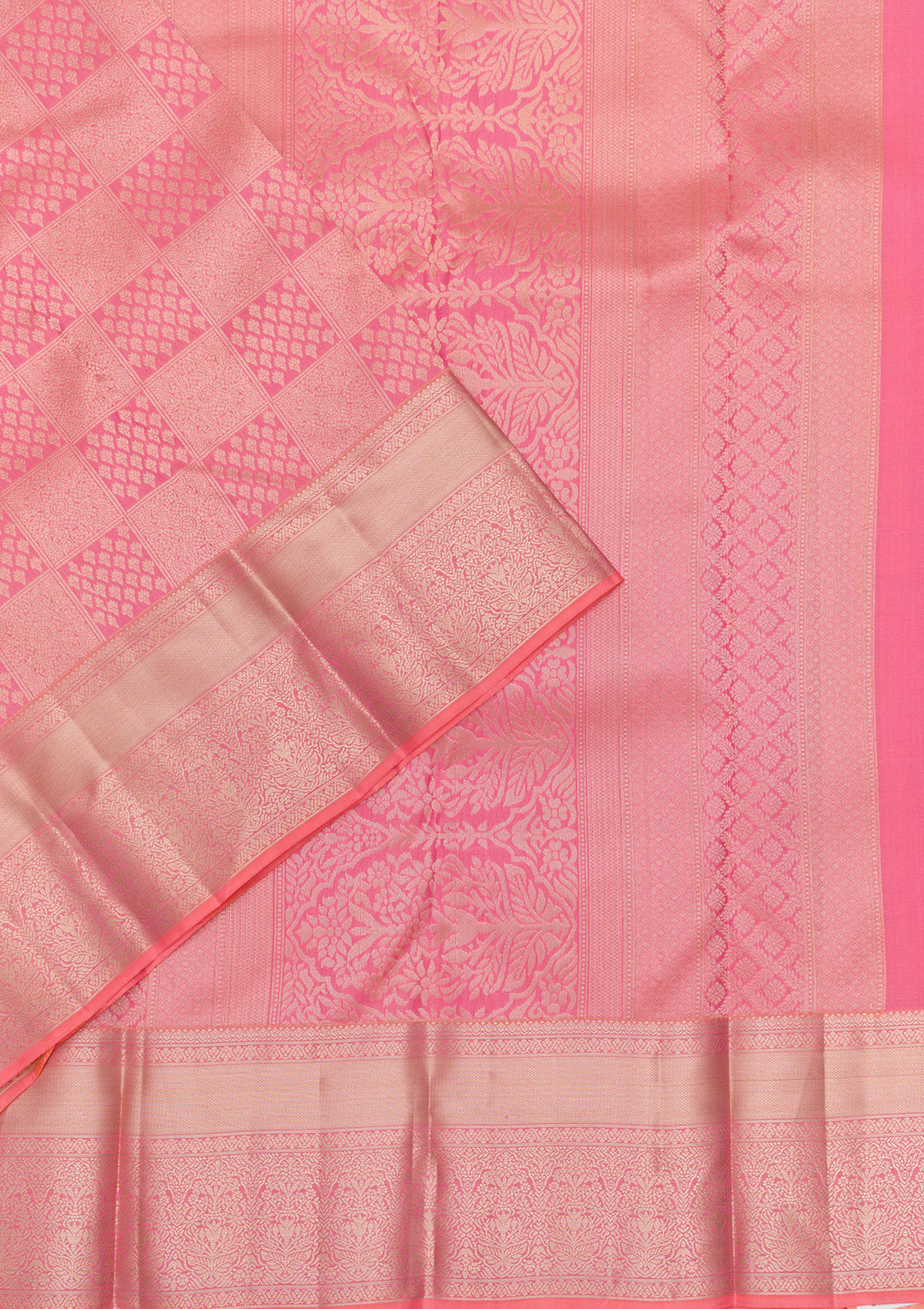 Pink Zariwork Kanjivaram Pure Silk Saree