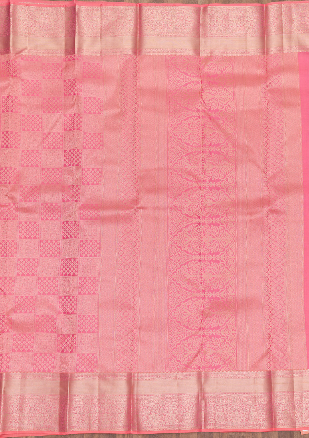 Pink Zariwork Kanjivaram Pure Silk Saree