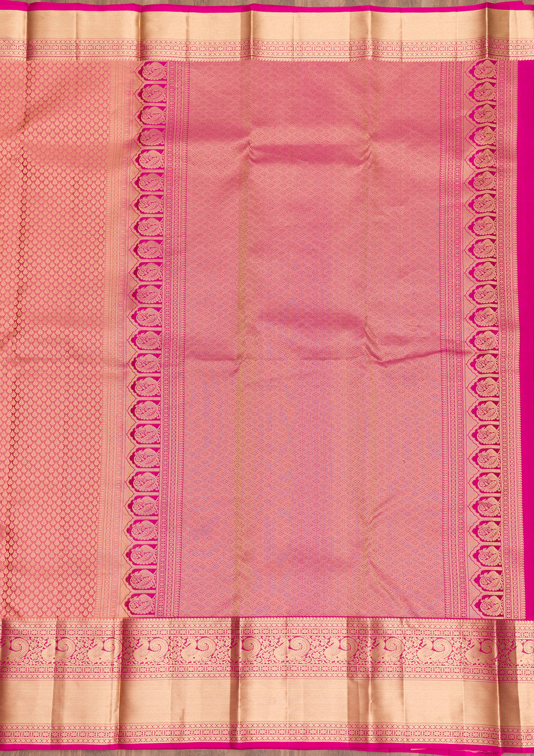 Pink Zariwork Kanjivaram Pure Silk Saree
