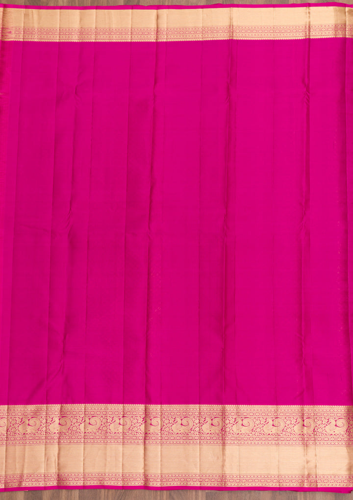 Pink Zariwork Kanjivaram Pure Silk Saree