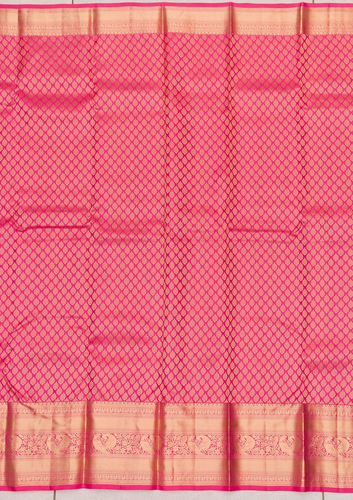 Pink Zariwork Banarasi Pure Silk Saree