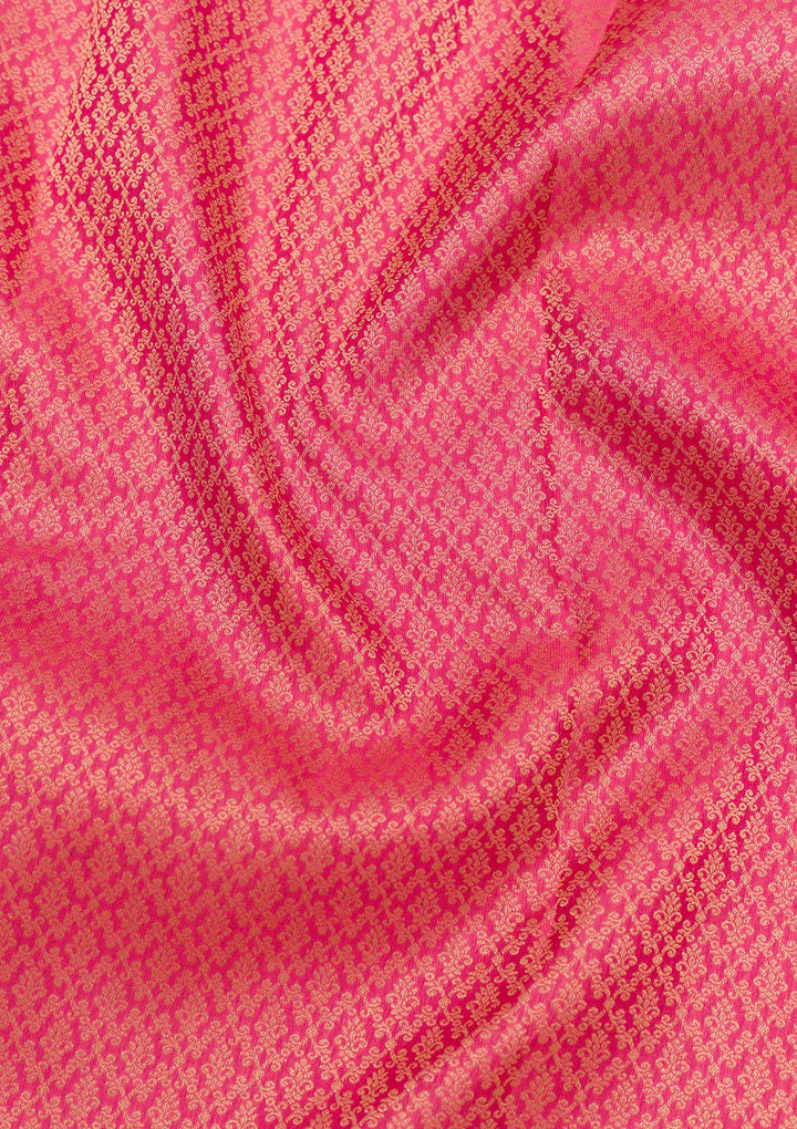 Pink Zariwork Pure Silk Saree