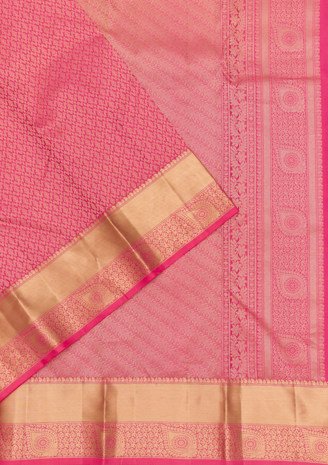 Pink Zariwork Pure Silk Saree
