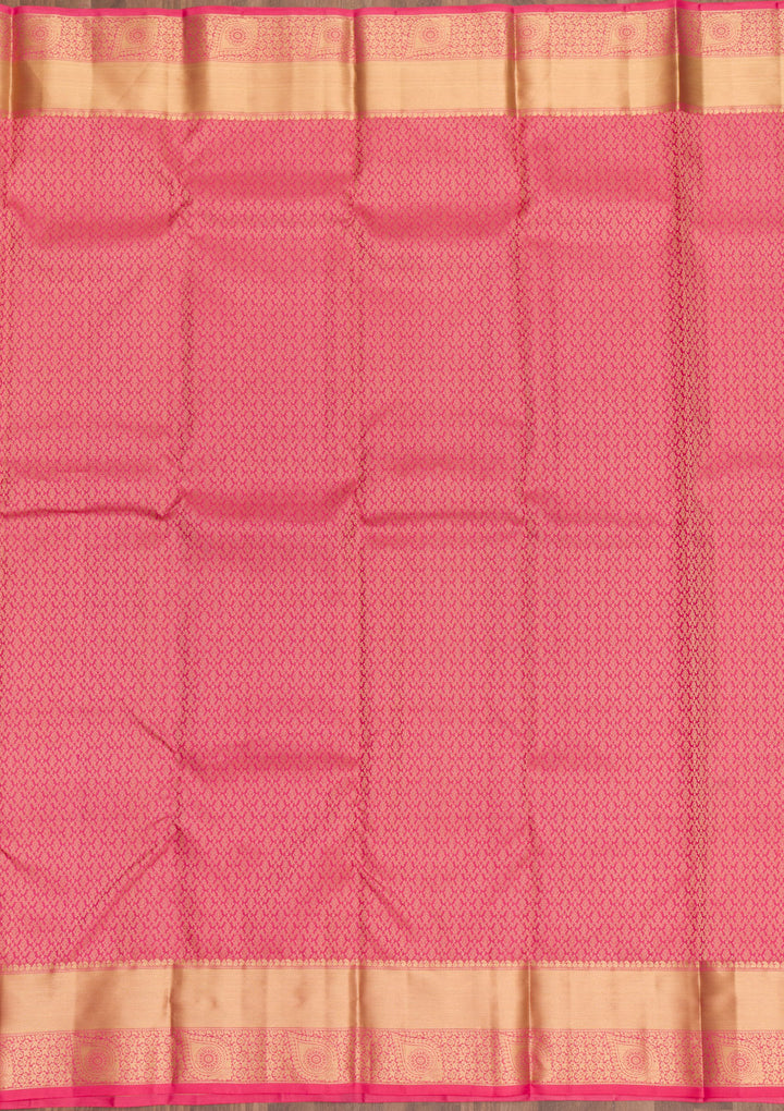 Pink Zariwork Pure Silk Saree