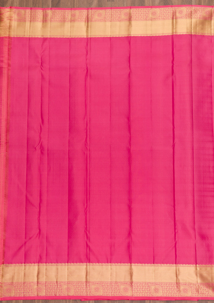 Pink Zariwork Pure Silk Saree