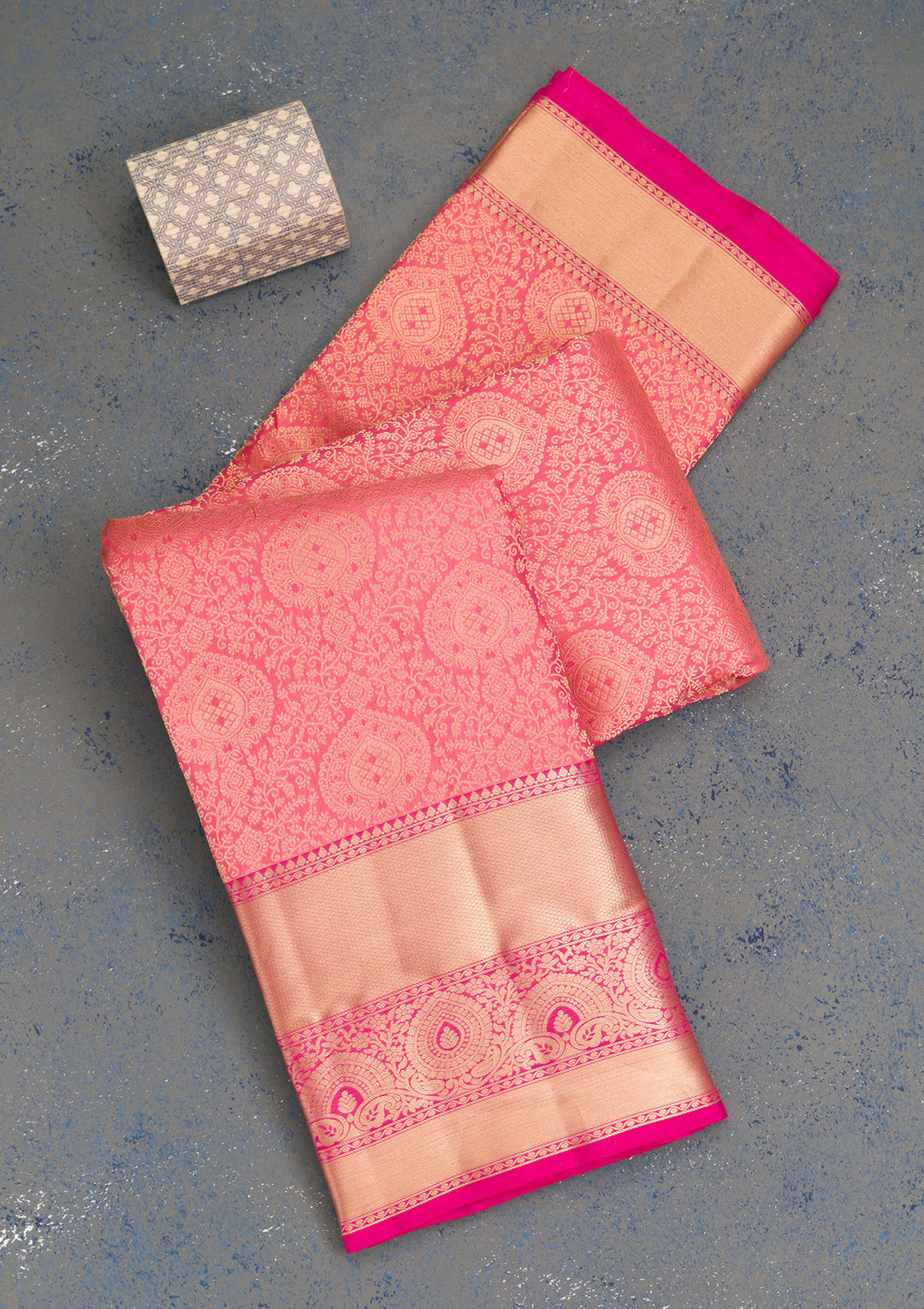 Pink Zariwork Pure Silk Saree