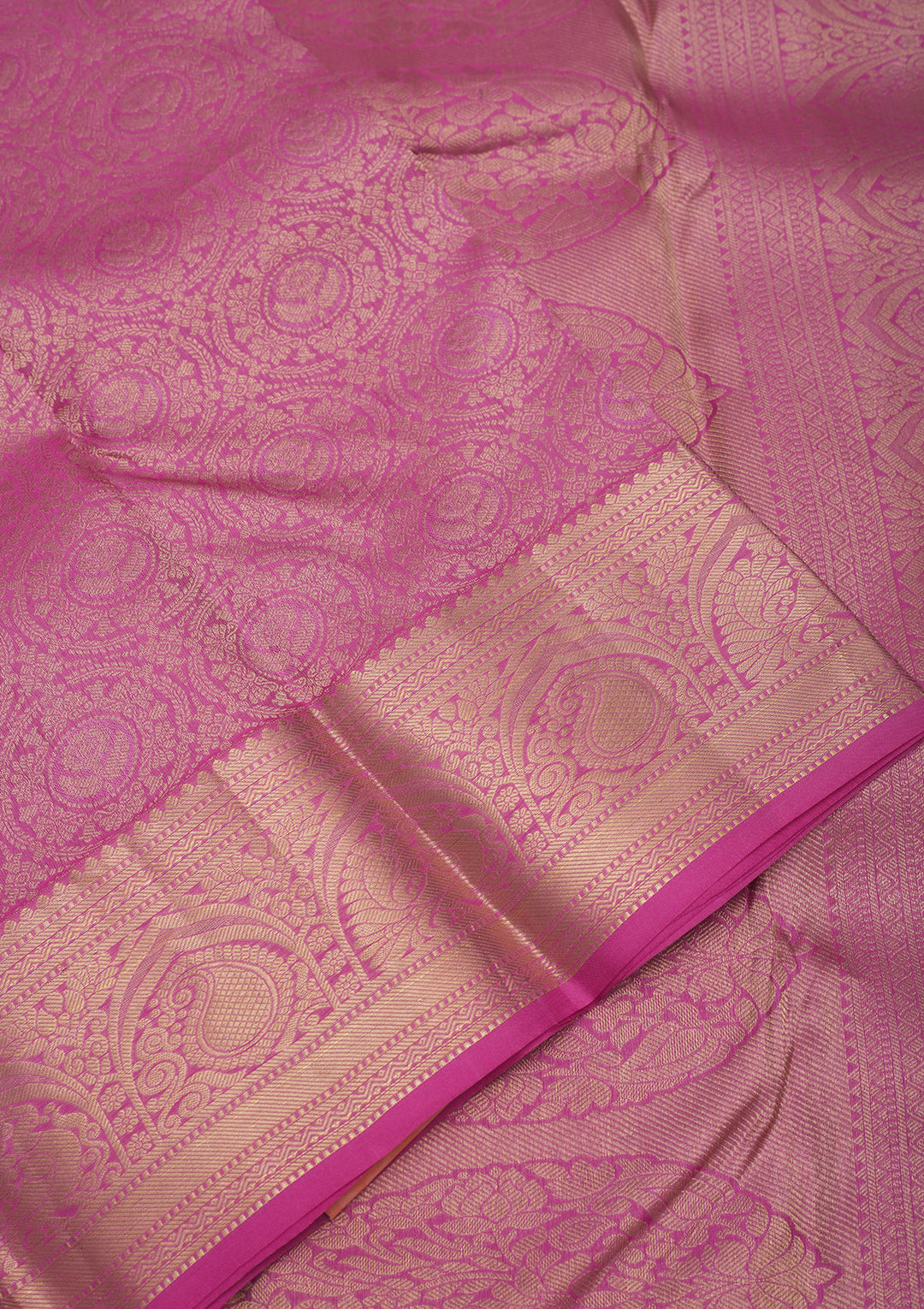 Pink Zariwork Pure Silk Saree