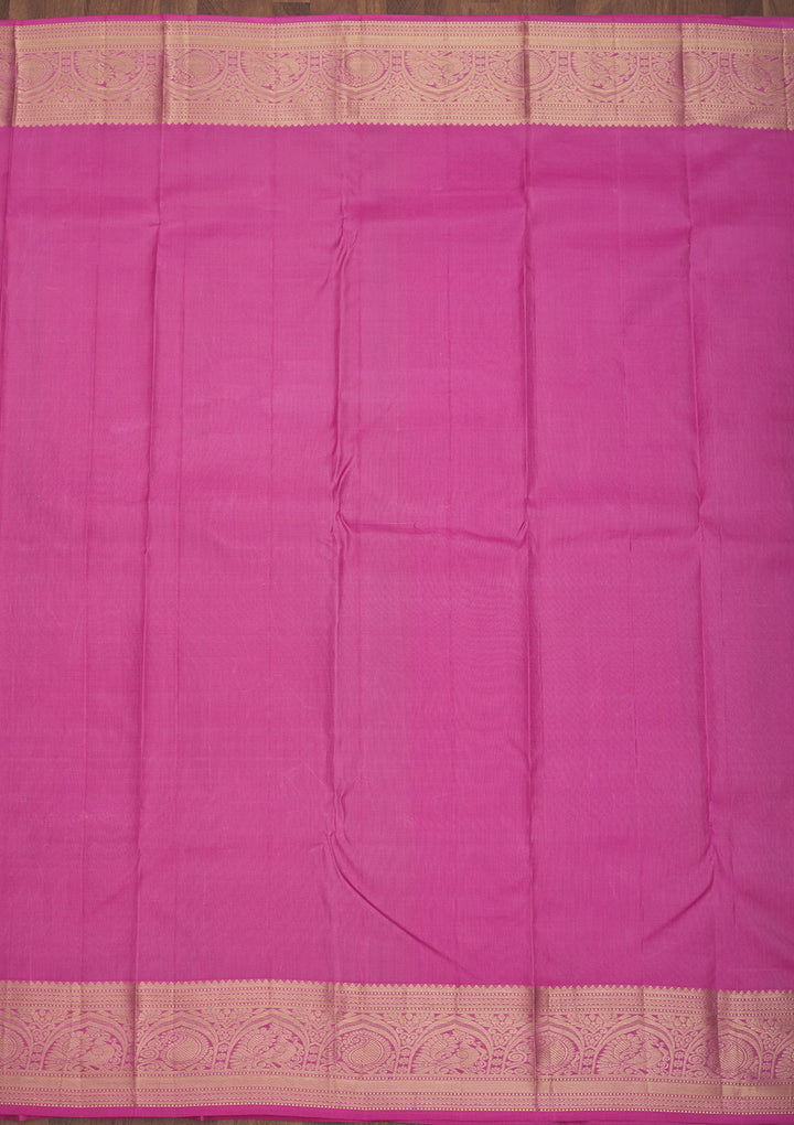 Pink Zariwork Pure Silk Saree