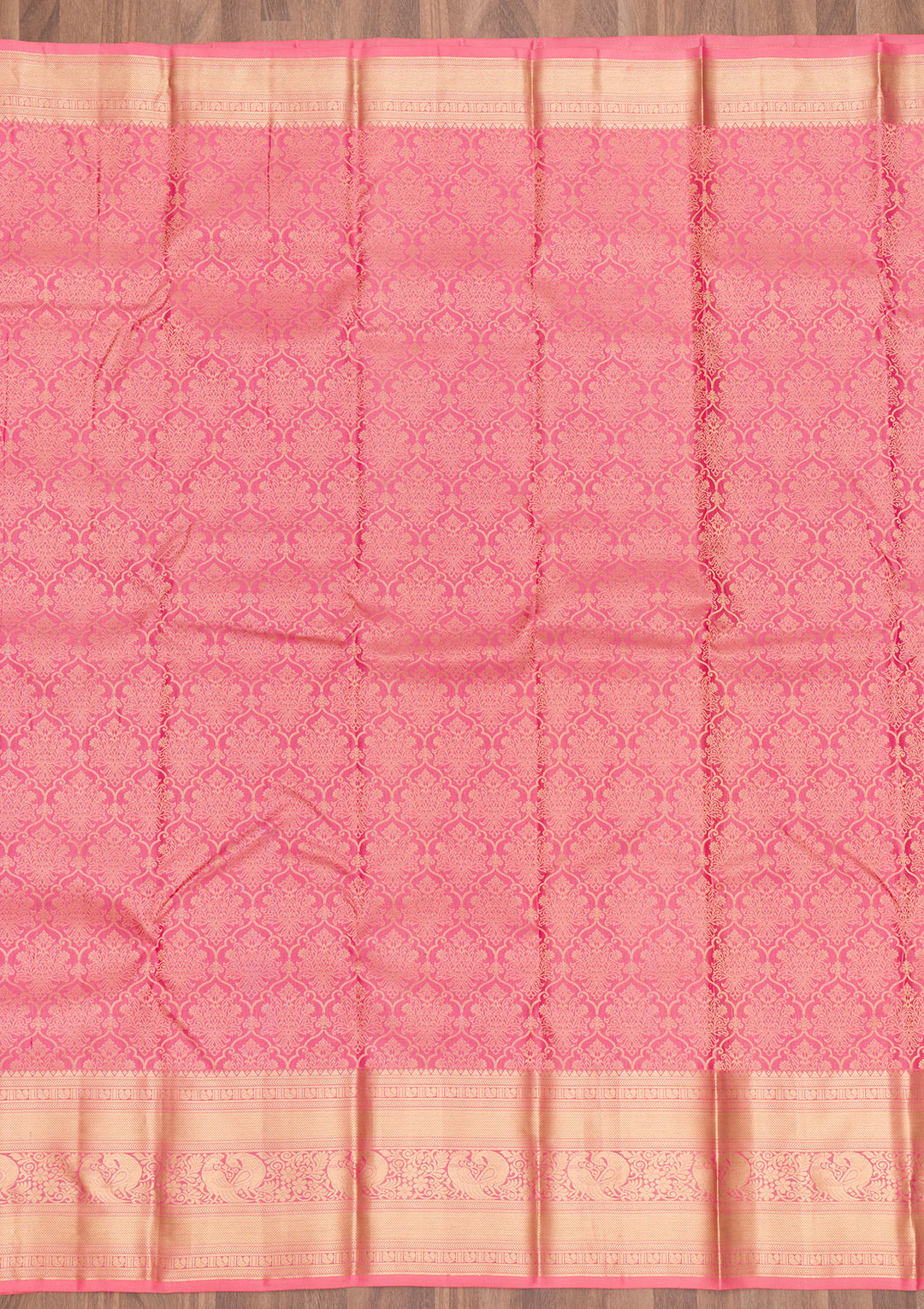 Pink Zariwork Pure Silk Saree
