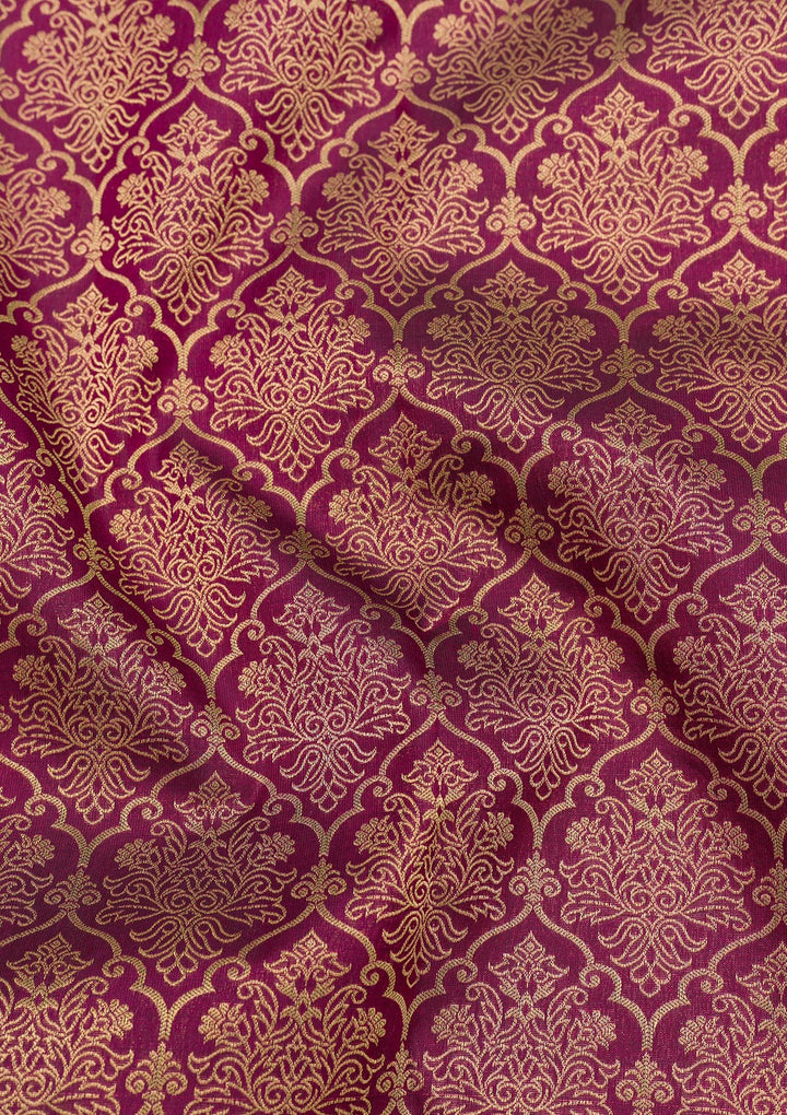 Purple Zariwork Pure Silk Saree