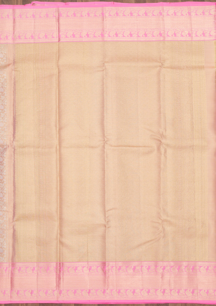 Pink Zariwork Pure Silk Saree