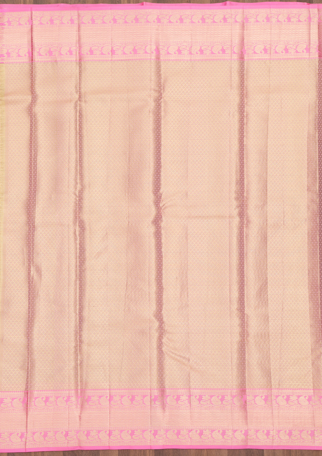 Pink Zariwork Pure Silk Saree