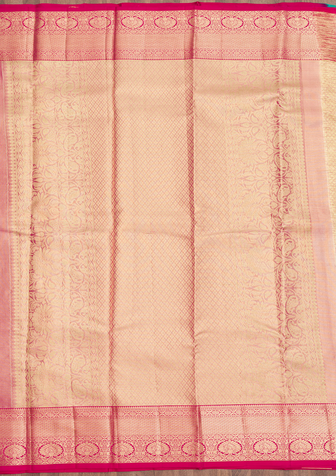 Pink Zariwork Pure Silk Saree