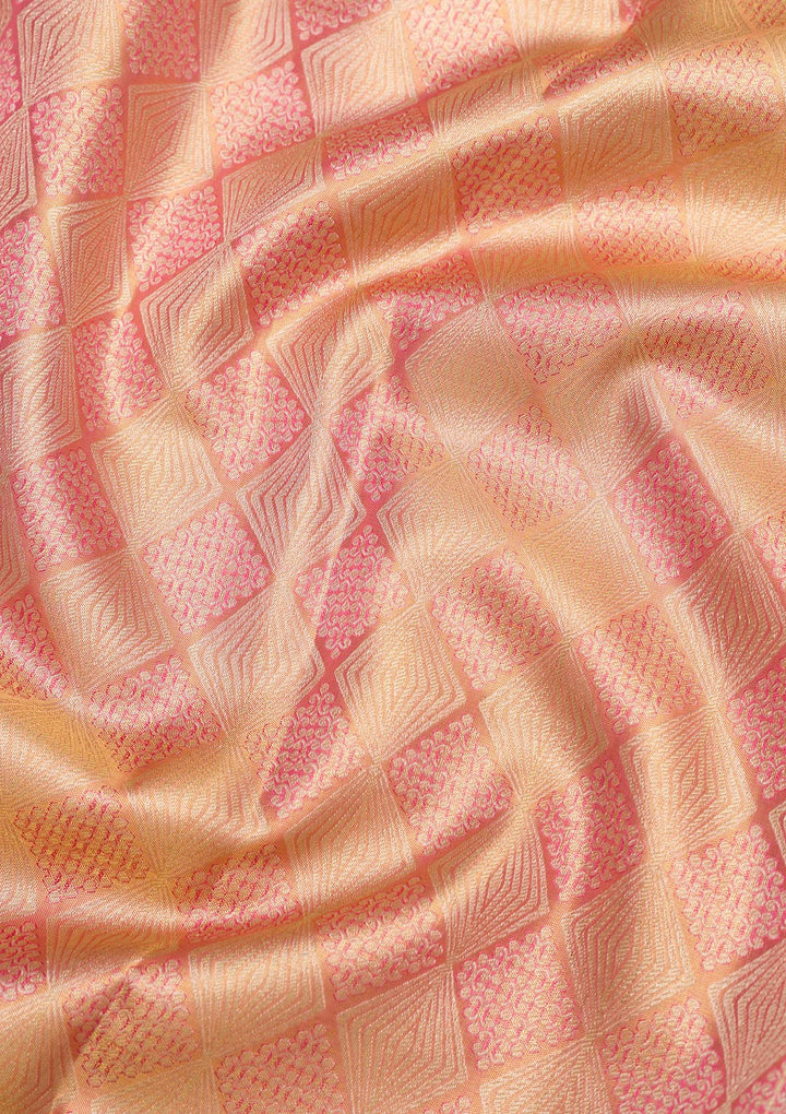 Pink Zariwork Pure Silk Saree